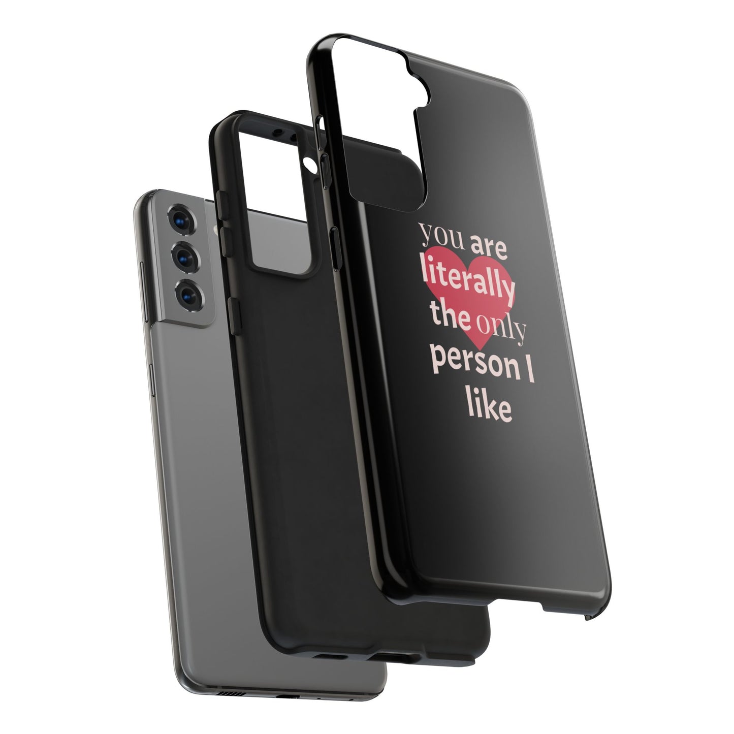 Stylish Tough Phone Case for Couples, Cute Gift for Birthdays, Anniversaries, Valentine's Day, Phone Accessories, Love Quote Case