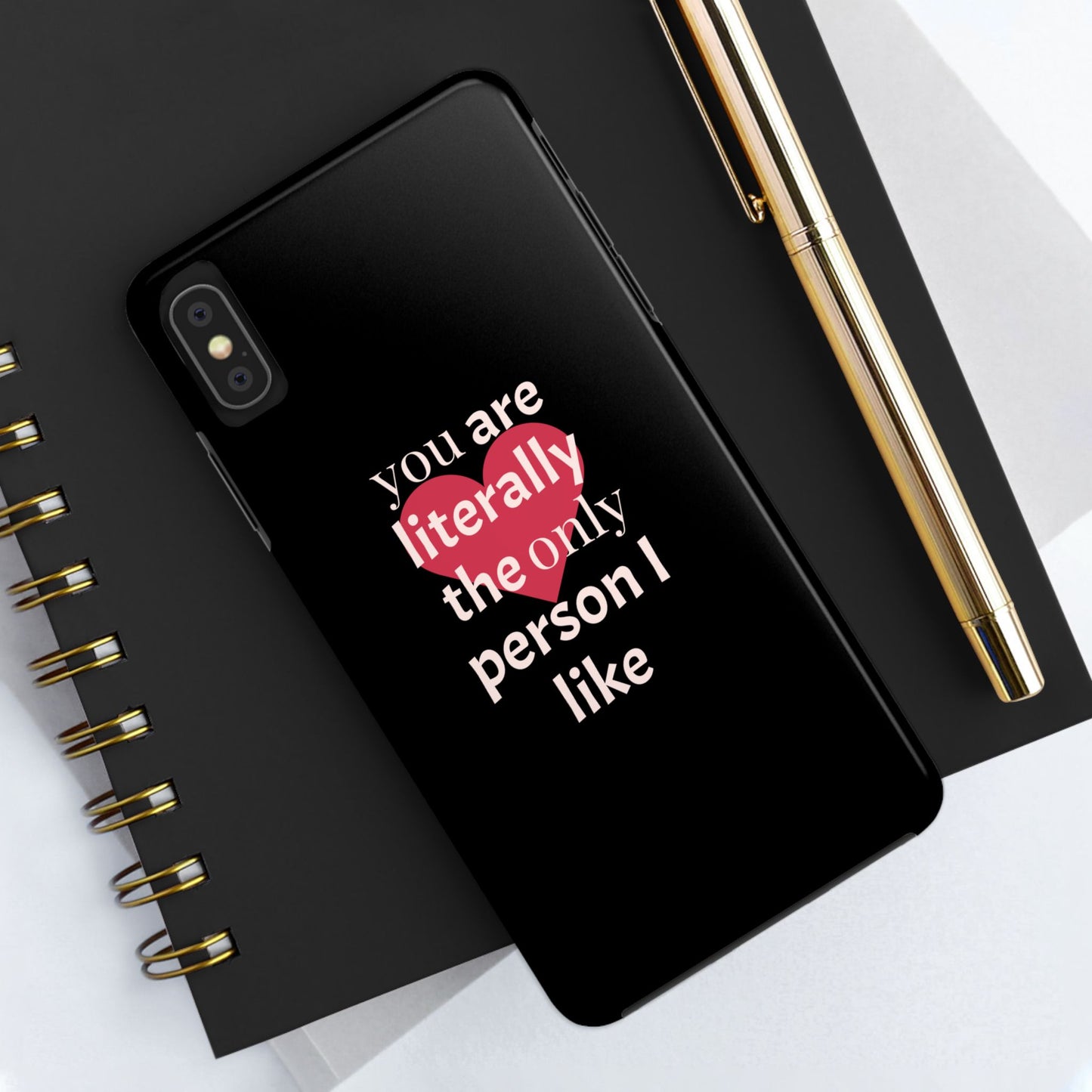 Stylish Tough Phone Case for Couples, Cute Gift for Birthdays, Anniversaries, Valentine's Day, Phone Accessories, Love Quote Case
