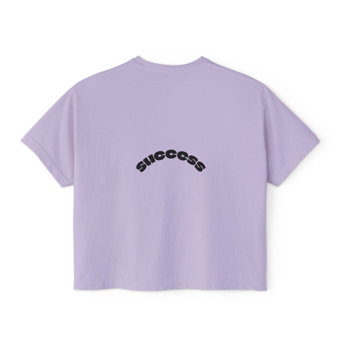 Success Women's Boxy Tee, Motivational Top, Casual Wear, Gift for Her, Positive Vibes, Everyday Tee