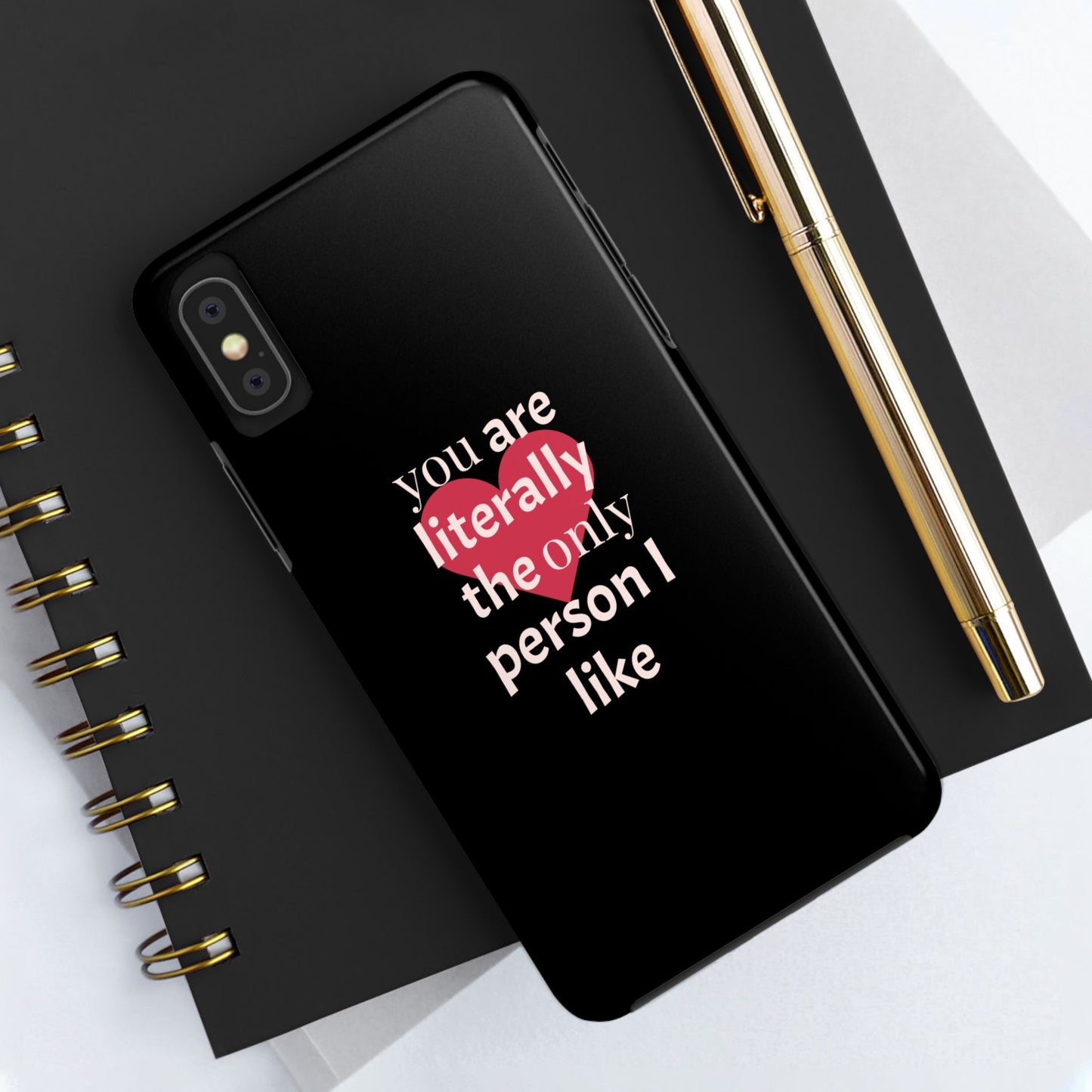Stylish Tough Phone Case for Couples, Cute Gift for Birthdays, Anniversaries, Valentine's Day, Phone Accessories, Love Quote Case