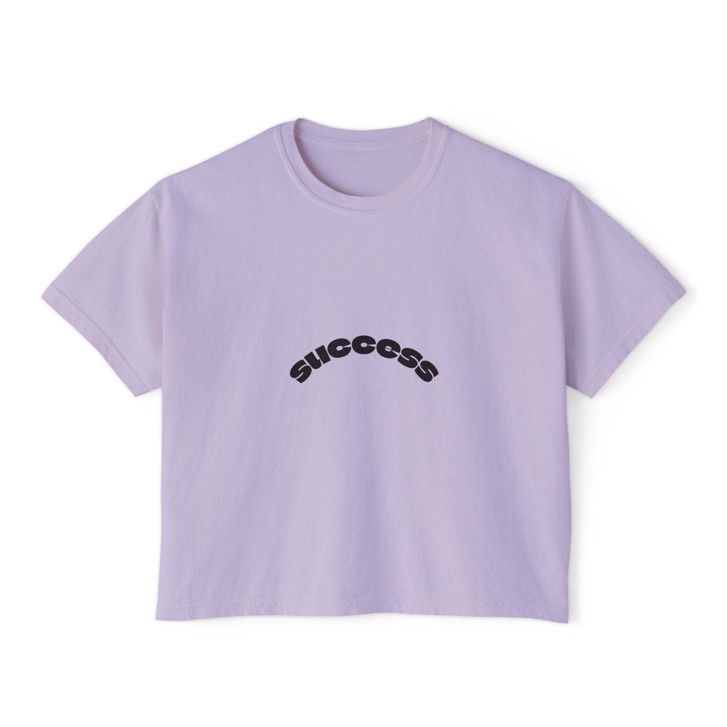 Success Women's Boxy Tee, Motivational Top, Casual Wear, Gift for Her, Positive Vibes, Everyday Tee