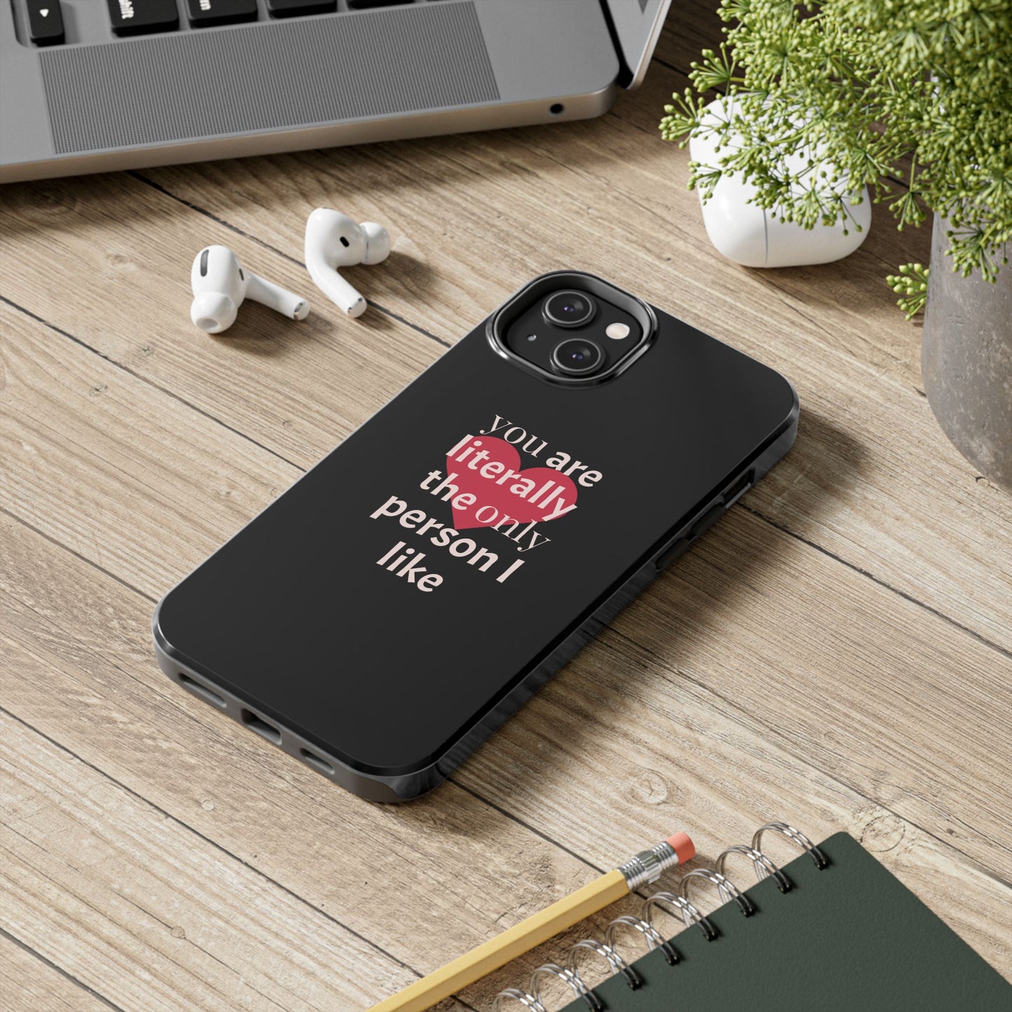 Stylish Tough Phone Case for Couples, Cute Gift for Birthdays, Anniversaries, Valentine's Day, Phone Accessories, Love Quote Case