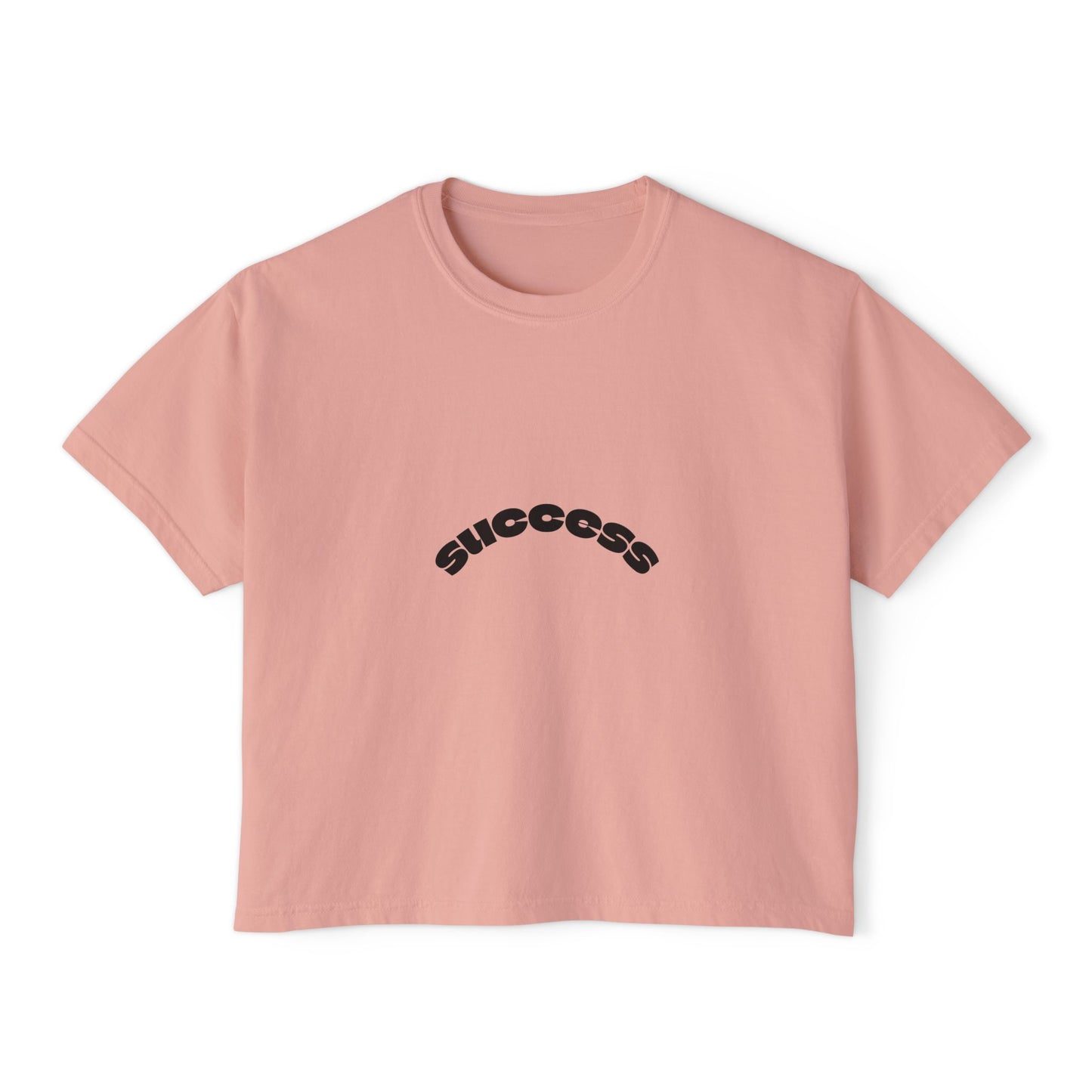 Success Women's Boxy Tee, Motivational Top, Casual Wear, Gift for Her, Positive Vibes, Everyday Tee