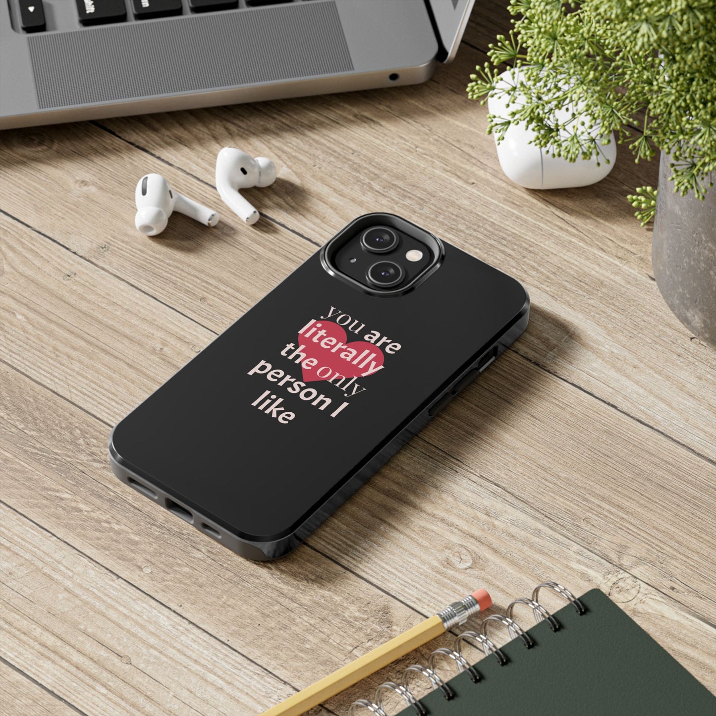 Stylish Tough Phone Case for Couples, Cute Gift for Birthdays, Anniversaries, Valentine's Day, Phone Accessories, Love Quote Case