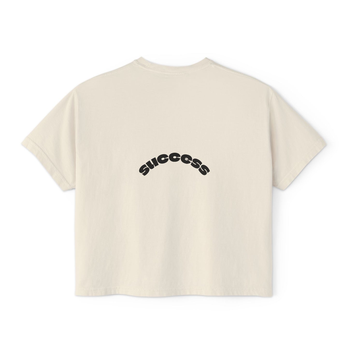 Success Women's Boxy Tee, Motivational Top, Casual Wear, Gift for Her, Positive Vibes, Everyday Tee