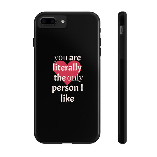 Stylish Tough Phone Case for Couples, Cute Gift for Birthdays, Anniversaries, Valentine's Day, Phone Accessories, Love Quote Case