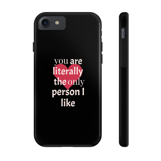 Stylish Tough Phone Case for Couples, Cute Gift for Birthdays, Anniversaries, Valentine's Day, Phone Accessories, Love Quote Case